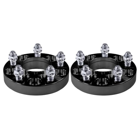 ACCELATEC Wheel Spacer Hub Centric 25mm Aluminum Black Pair Mustang 2015-2026