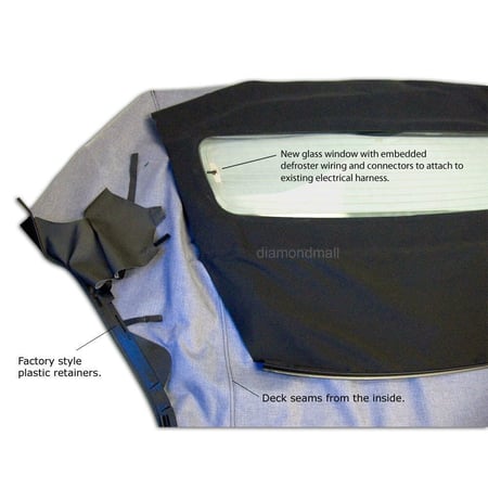 Convertible Soft Top Sailcloth Vinyl Mustang 2005-2014