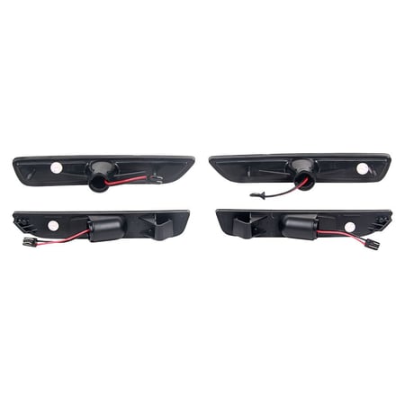 ACCELATEC Side Marker Lights LED Smoked Lens Front/Rear Set Mustang 2010-2014
