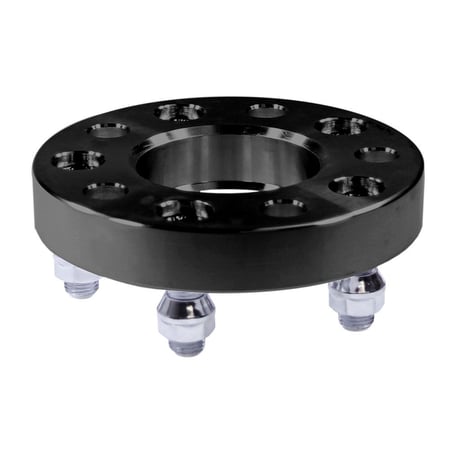 ACCELATEC Wheel Spacer Hub Centric 25mm Aluminum Black Pair Mustang 2015-2026