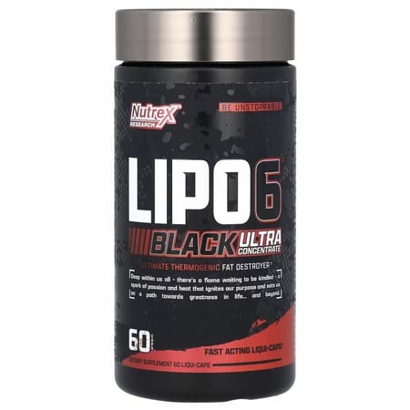 ليبو 6 الاسود 60 كبسولة Nutrex Lipo-6 Black