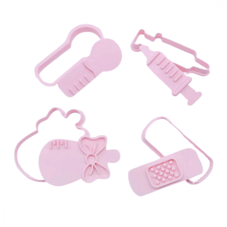 قطاعة بسكويت / قطاعات كوكيز ( طقم مكون من 4 قطع )