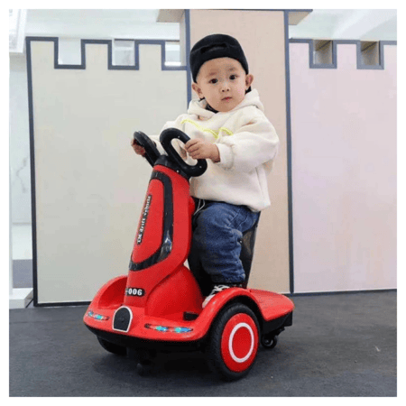 سكوتر المتعة والاثارة الرائع للاطفال كهربائي ذكي وقابل للدوران360درجة احمر