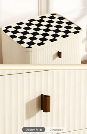 وحدة أدراج تخزين بلاستيكية 4 ادراج بيج