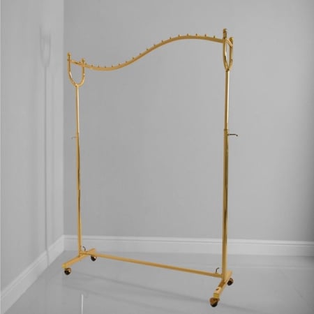 علاقة ملابس وعبايات تايواني قوية  قابلة للتعديل ذهبي