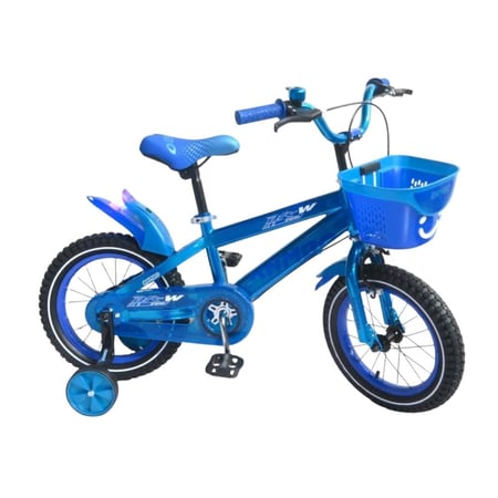 ‍♂ وصف المنتج: دراجة 14 فسفوري اسطب خلفي – RAMBO