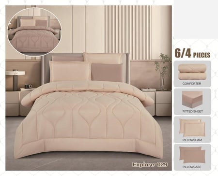 لحاف ميكرو فيبر ناعم صيفي 6 قطع