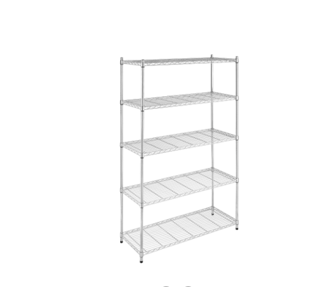 رف تخزين معدني سلكي5 طبقات قابل للتعديل