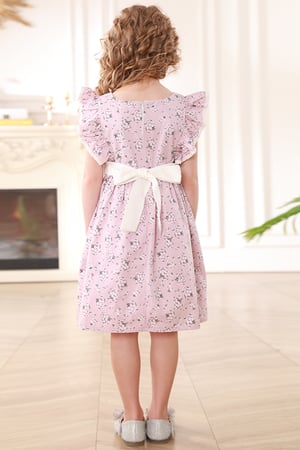 فستان بناتي كت فستقي