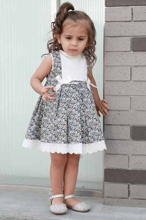 فستان بيبي بنقشة مشجر