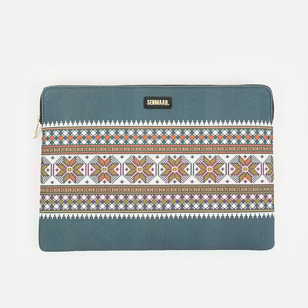 حقيبة لابتوب أزرق - نمط سودو