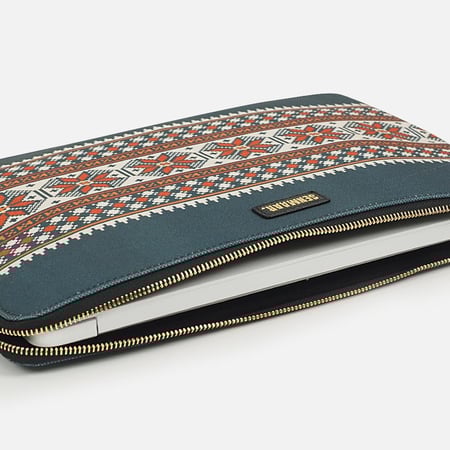 حقيبة لابتوب أزرق - نمط سودو