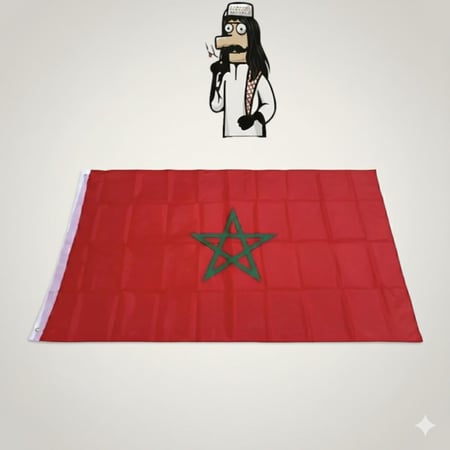 علم المغرب حجم كبير