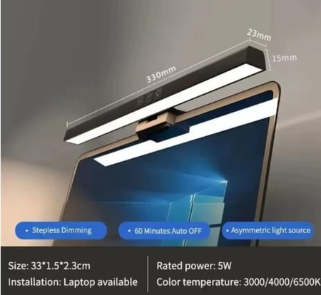 LED لمبة مكتب رصد ضوء بار جهاز كمبيوتر شخصي عكس الضوء ضوء الشاشة 33 سنتيمتر 50 سنتيمتر مكتب دراسة القراءة مصباح طاولة معلقة USB بالطاقة