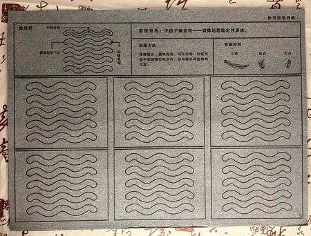 أوراق مائية للتدرب على التحكم بالفرشاة