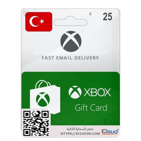 بطاقة اكس بوكس 25 ليرة تركيا رخيص وفوري أفضل سعر Xbox 25 Turkey Gift