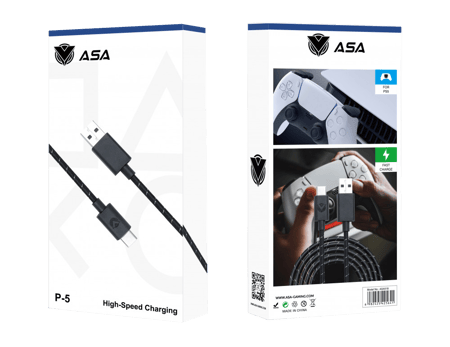 شراء سلك شاحن قماش ليد تحكم بلايستيشن 5 مترين - متجر بداية اللعبة