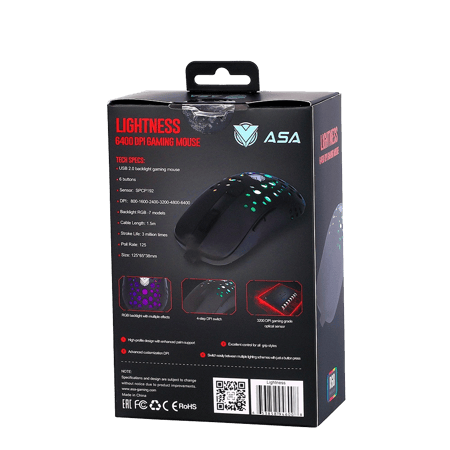 افضل ماوس قيمنق رخيص سلكي لايتنس ASA - متجر بداية اللعبة