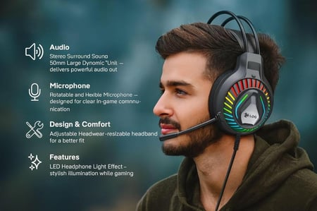 سماعة راس سلكية للالعاب H410 للكمبيوتر وبلاي ستيشن 5 وبلاي ستيشن 4 واكس بوكس