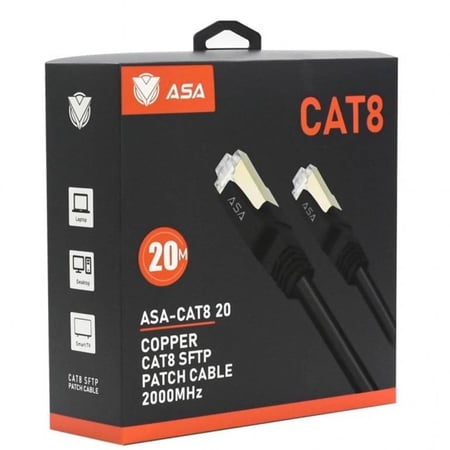 اسعار كيبل انترنت cat 8 شبكة كات طول 10 متر - متجر بداية اللعبة