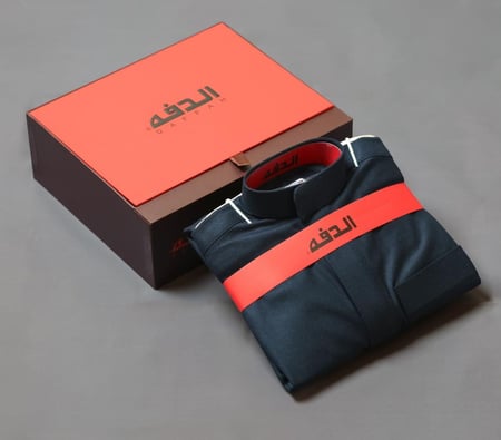 ثوب الدفه شتوي سحاب لون كحلي