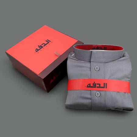 ثوب الدفه شتوب رجالي لون رصاصي