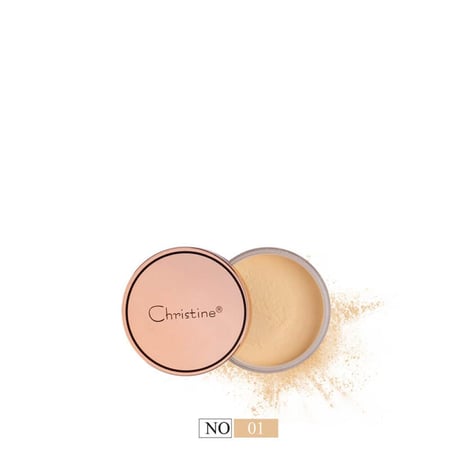 بودرة تثبيت سائبة شفافة رقم 01 من كريستين