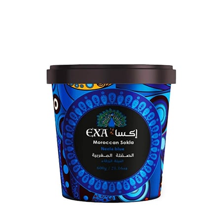 مقشر السكر للجسم بالنيلة الزرقاء من اكسا