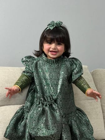 فستان شالكي بتصميم حصري وجديد