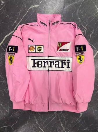 جاكيت فيراري وردي بينك
