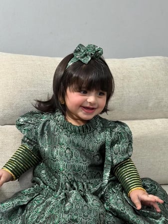 فستان شالكي بتصميم حصري وجديد