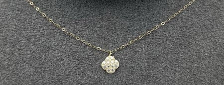 ميني بوكيه ناعم مع عقد ذهب