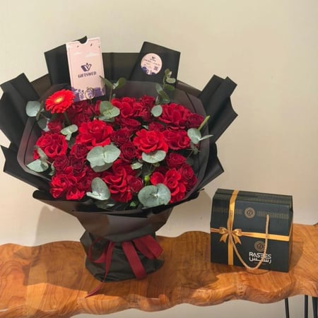 بوكيه + عطر رسيس الرجالي