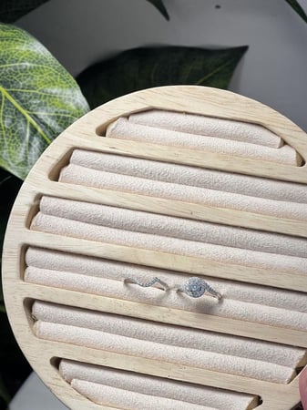 خاتم ثنائي فضة عيار 925