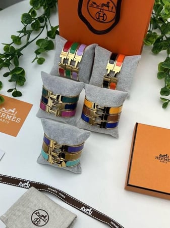 إسوارة Hermes معدن ذهبي