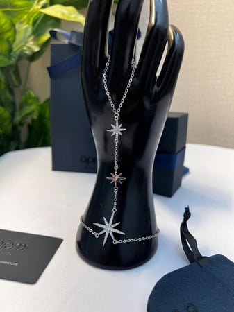 أسوار كف يد مع خاتم apm فضي