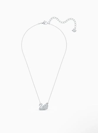 سلسال سوارفيسكي فضي كريستالة