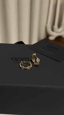 حلق مايلي مارين apm ذهبي