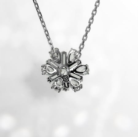 سلسال سوارفيسكي كرستالات فضي