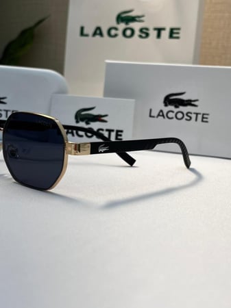 نظارة Lacoste - إطار اسود - عدسة مدرج