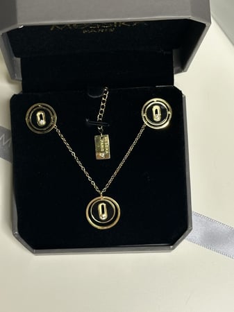 سلسال MESSIKA أسود معدن ذهبي