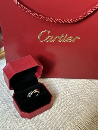 خاتم carter الثلاثي الفضي