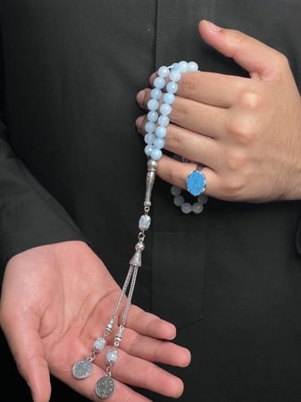 خاتم  ملكي فضة عيار( 925 ) لون مميز