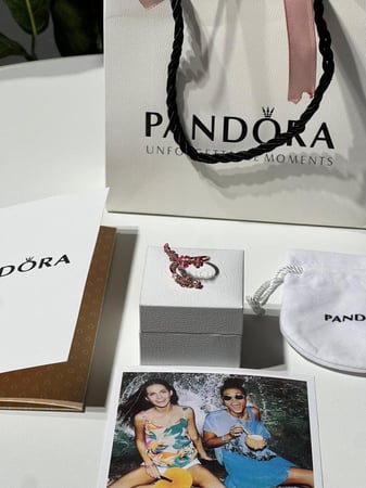 خاتم باندورا PANDORA قولد روز