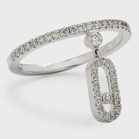 خاتم MESSIKA معدن فضي ( مقاسات مفتوحه )