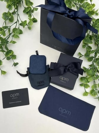 خاتم مايلي ماربن  apm فضي ( فضة عيار 925 )