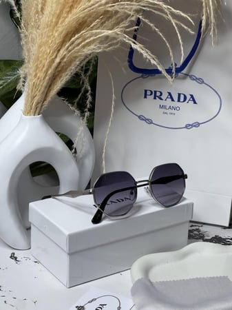 نظارة PRADA أطار - فضي عدسة مدرج