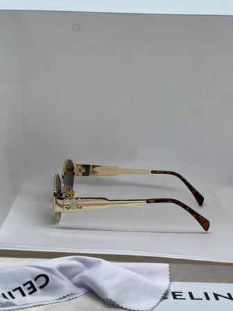 نظارة CELINE إطار ذهبي تايقر - عدسة زيتي