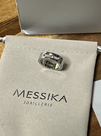 خاتم MESSIKA معدن فضي