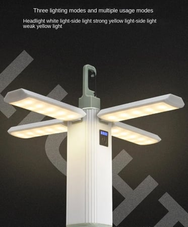 مصباح تخييم LED وباور بانك